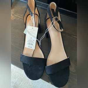 Brand new black velvet heels